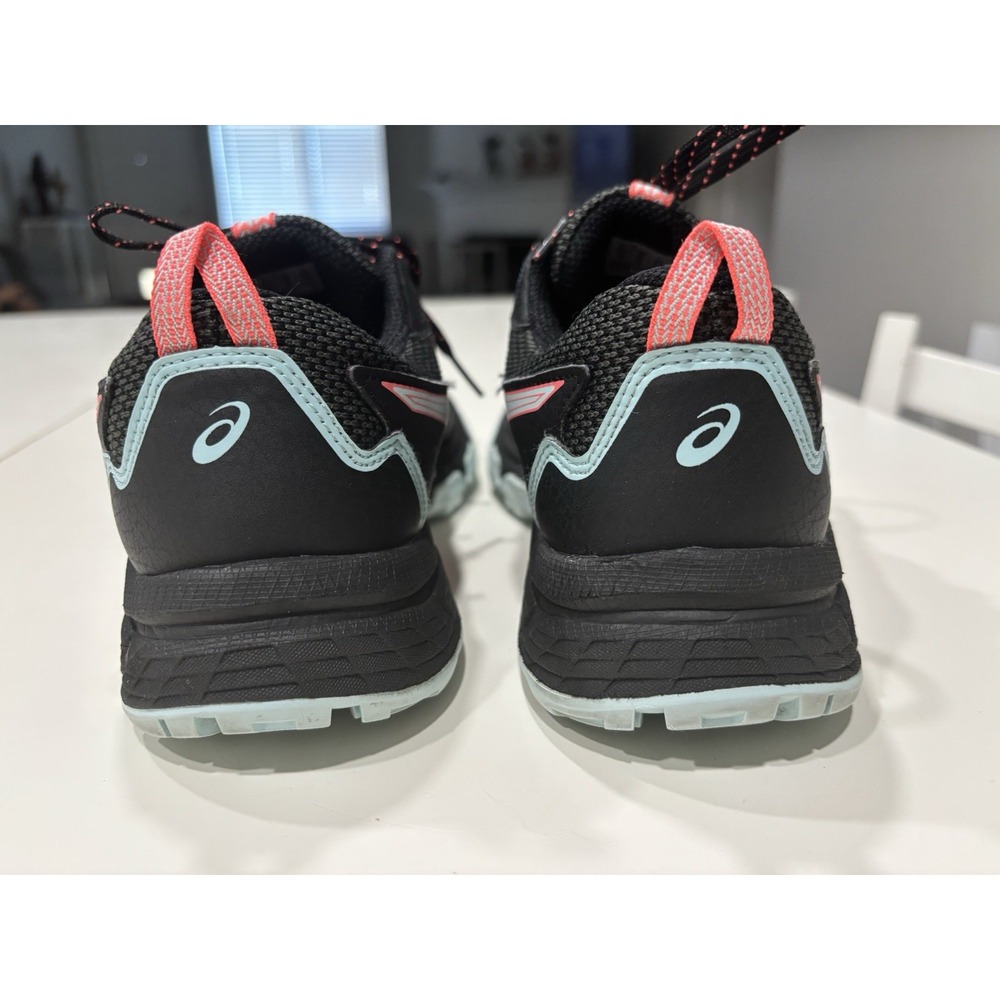 ASICS Gel Venture 8 Women's Trail Running Shoes Size 8.5 Black Pink Blue - Picture 3 of 8